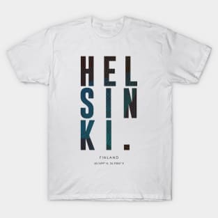 Helsinki City typography T-Shirt